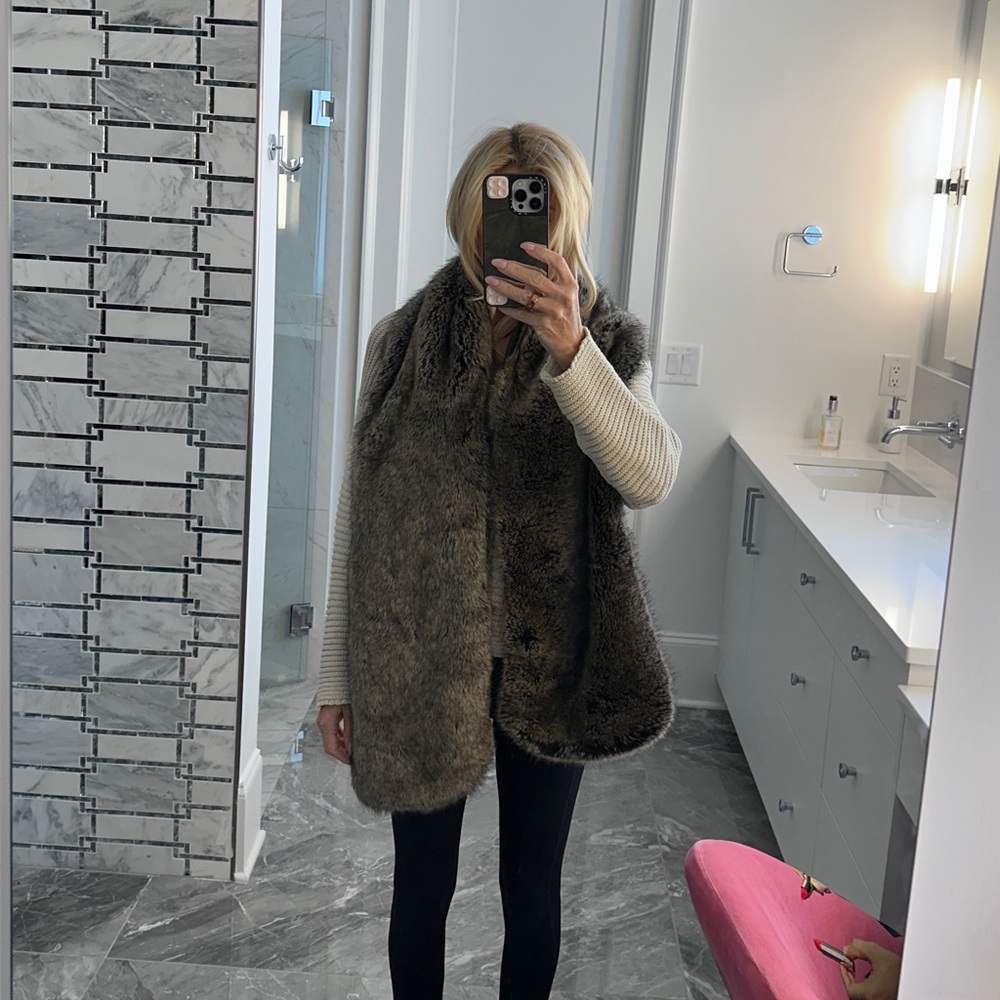 Faux fur wrap